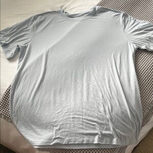 Lululemon jersey training shirt sleeve shirt, starch blue, 10